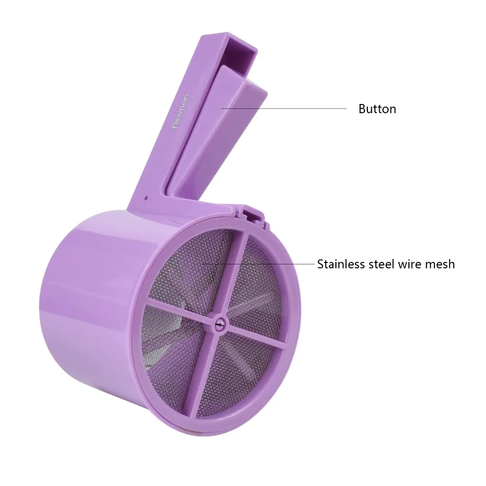 Просеиватель для муки FISSMAN с ручным прессованием шейкер пудры выпечка