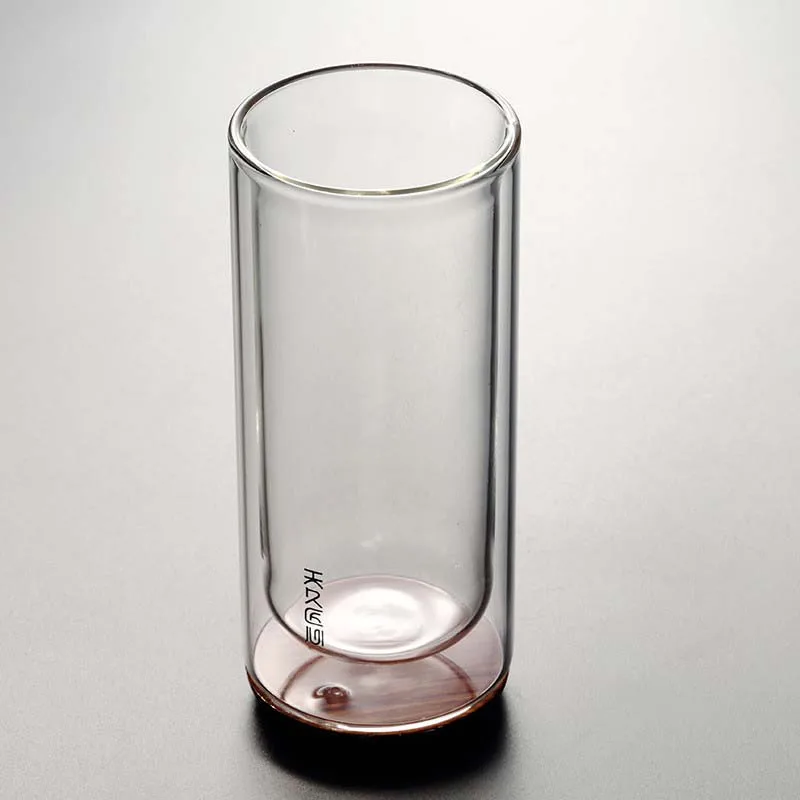 Термостойкая прозрачная стеклянная чайная чашка кунг фу креативная деревянная