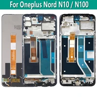 original for oneplus nord n100 n10 be2029 be2013 lcd display touch screen digitizer with frame assembly accessories