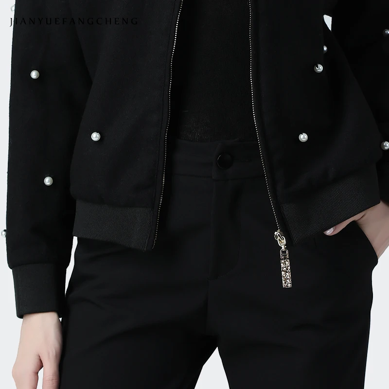 Женская Повседневная спортивная детская куртка-бомбер Шерстяное пальто теплая