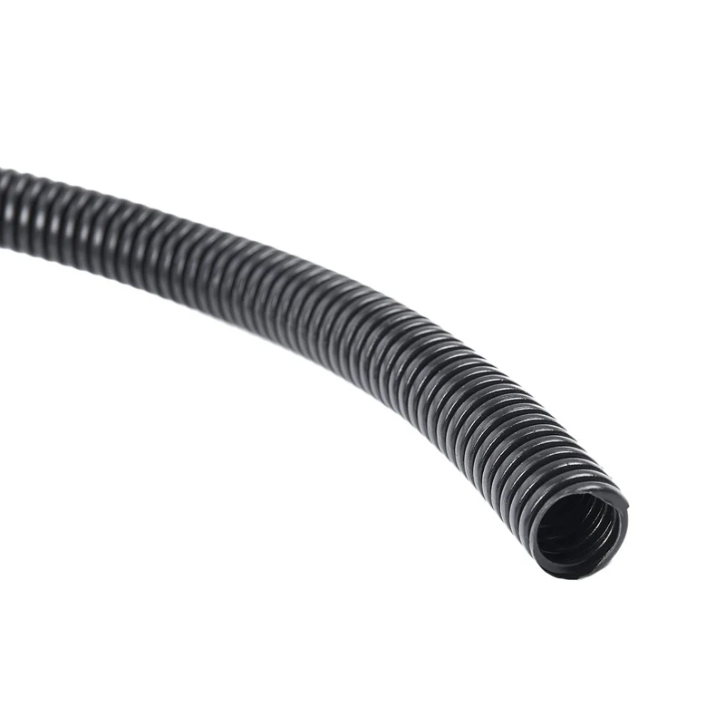 20 Ft Split Wire Loom Conduit Polyethylene Tubing Black Color Sleeve Tube 12mm inner diameter | Обустройство дома