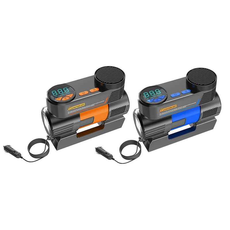 

Tire Inflator 12V 150 PSI Portable Air Compressor with Digital Pressure Gauge LED Light for Car Motorcycles Bikes