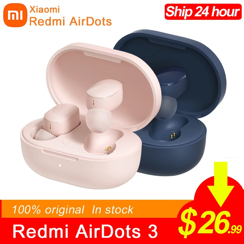 Беспроводные наушники Xiaomi Redmi AirDots 3 Bluetooth Eaphone 5 2 aptX с поддержкой