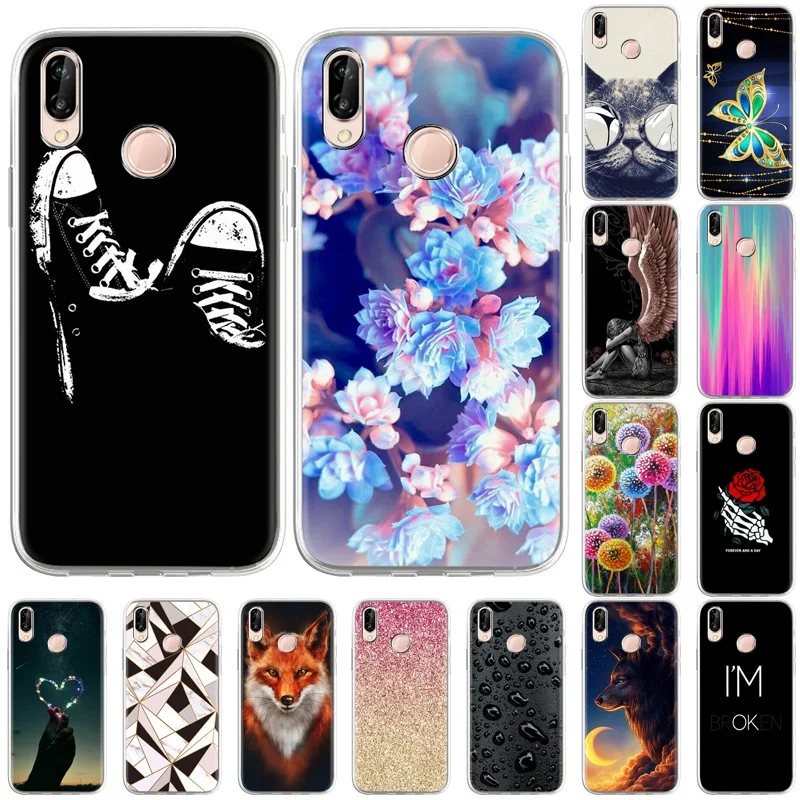 

TPU Case For Huawei P20 Lite Cases Silicon Soft Cover On Huawei P20 Lite 2018 2019 Nova 5i 3E Stylish Print Phone Coque