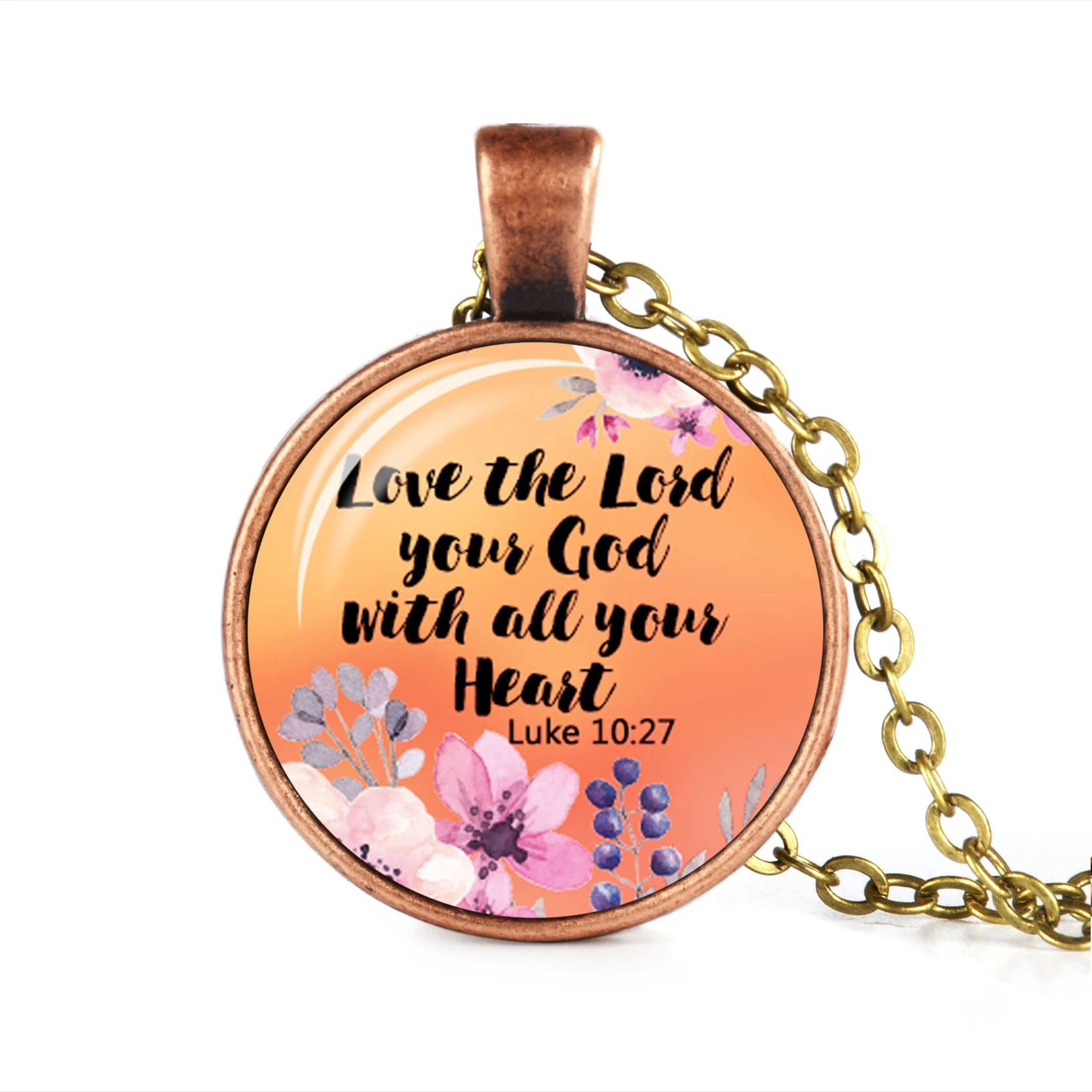 Все вещи возможны если вы верите цитата письмо ожерелье стеклянный купольный