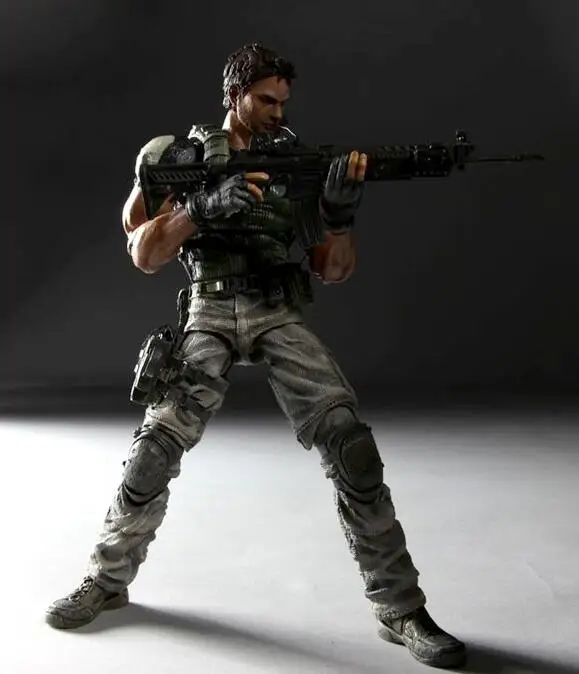 

Chris Redfield Biohazard Character Articulated Action Figure Toys 28CM