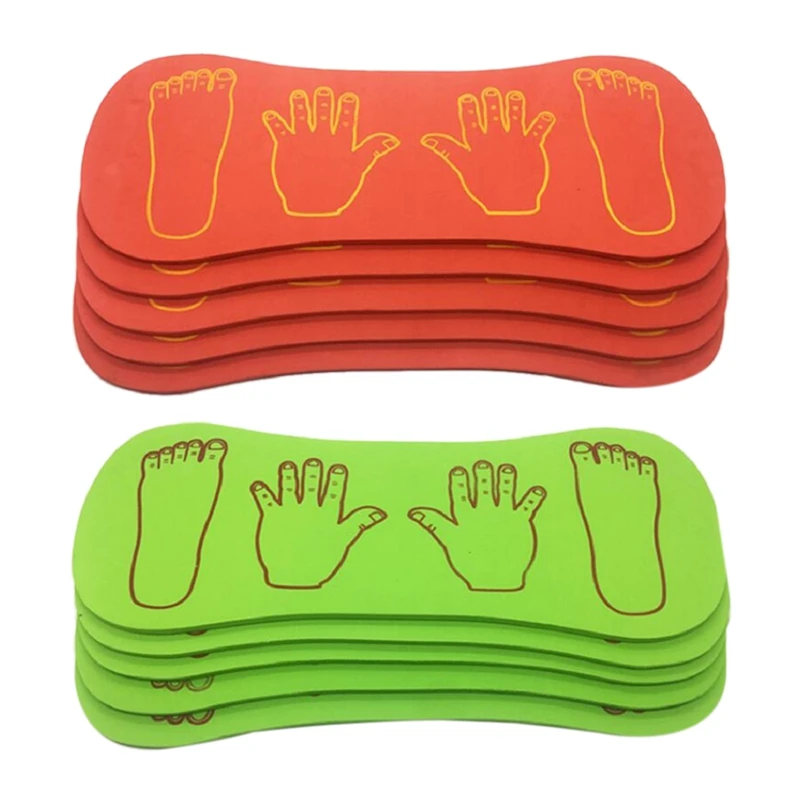 Outdoor Sports Sense Training Equipment Foam Hands And Feet Cooperation Board Game Toys For Children Gift 4Pcs/Set | Игрушки и хобби