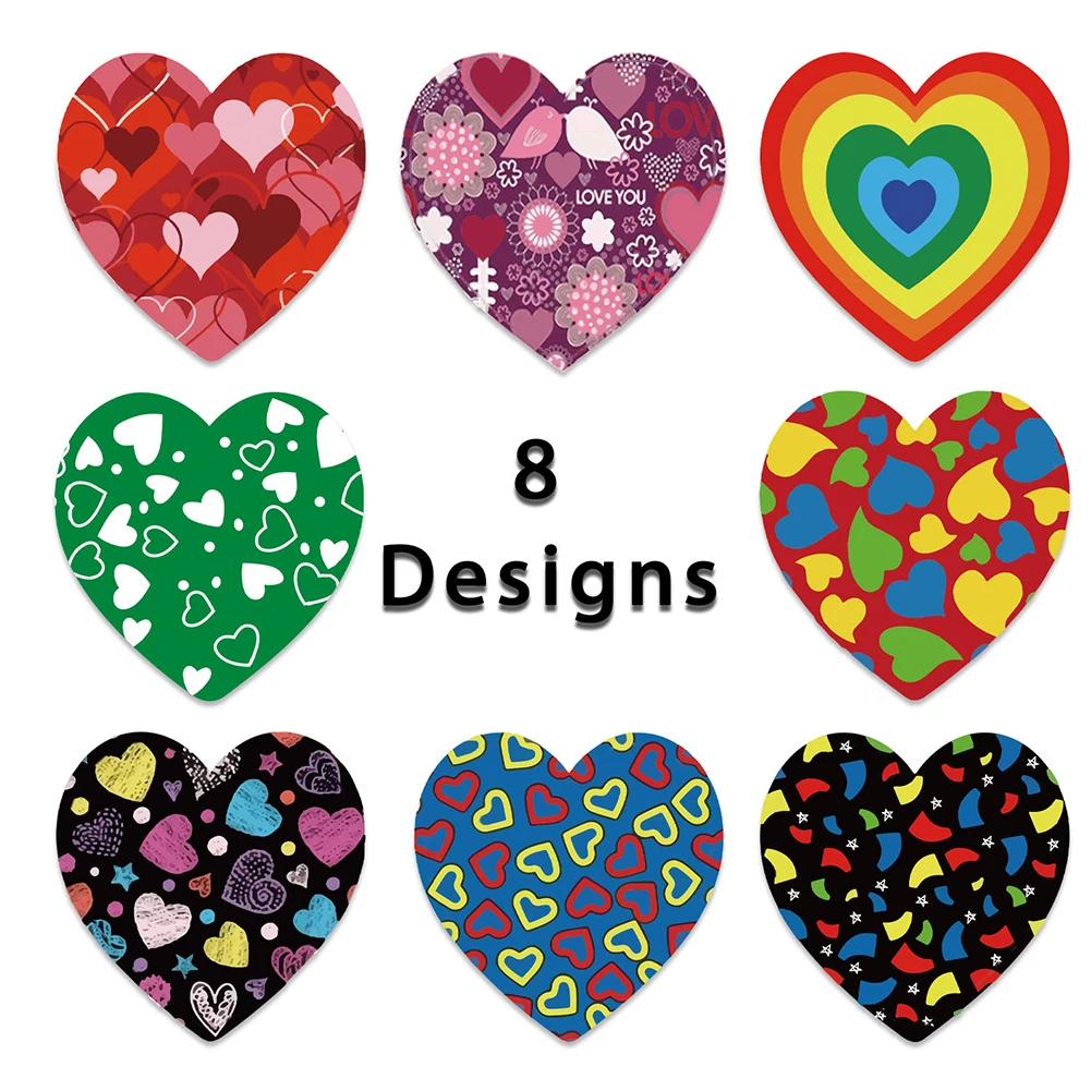

500pcs/Roll Valentine's Stickers Sealing Labels Love Heart Stickers forHandmade Tag Favors Decor Wedding Decoration