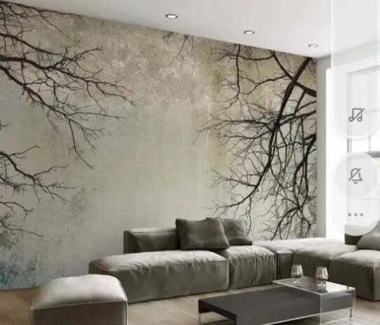 Пользовательские обои для фотосъемки Ретро ветви небо минималистский фон