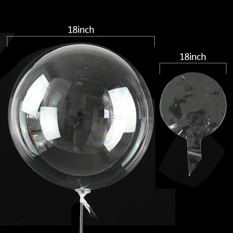 

18/20/24/36inch Clear PVC Balloons Inflatable Helium Bobo Balloon for Wedding Birthday Baby Shower Party Decoration Air Globes