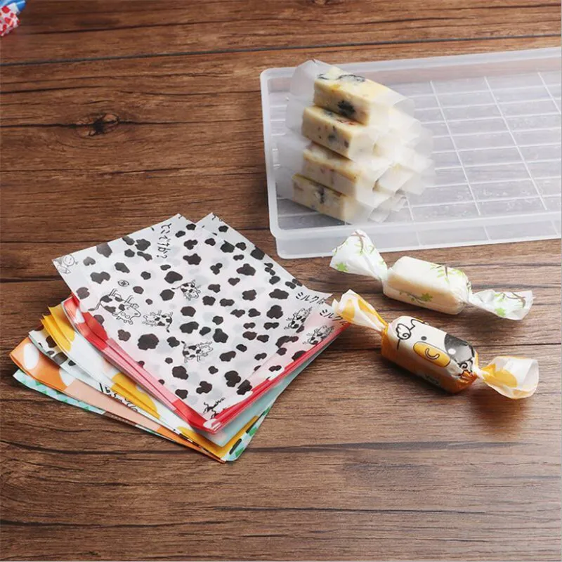 1000 шт DIY Ручная работа конфеты из нуги упаковка жиронепроницаемая бумага молоко