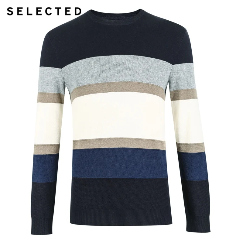 Новый мужской свитер с круглым вырезом из шелка шелковицы | 418324528|Джемперы|