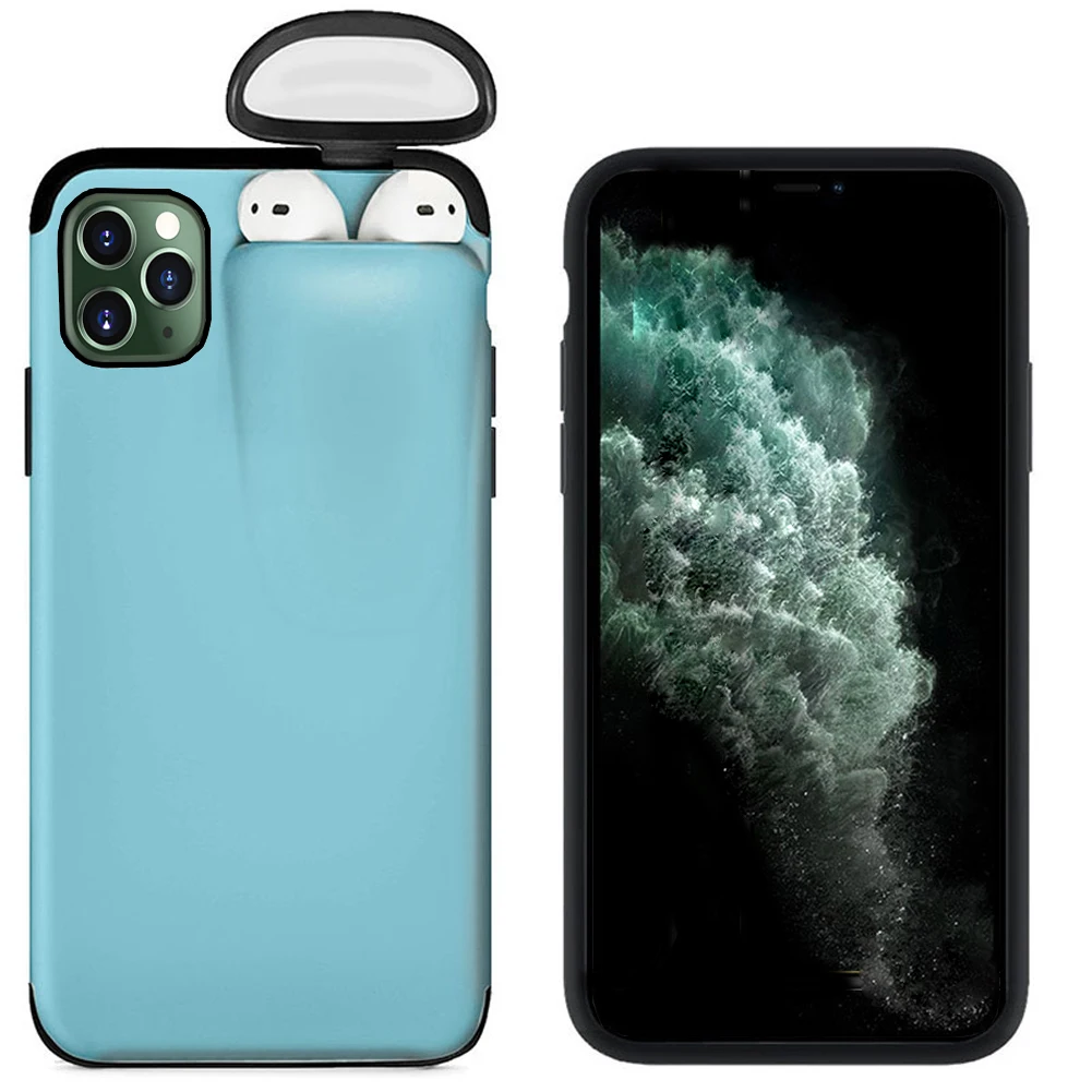 Чехол для iPhone 11 Pro Max Xs Xr X 10 8 7 6s Plus чехол держателя AirPods Жесткий новый дизайн