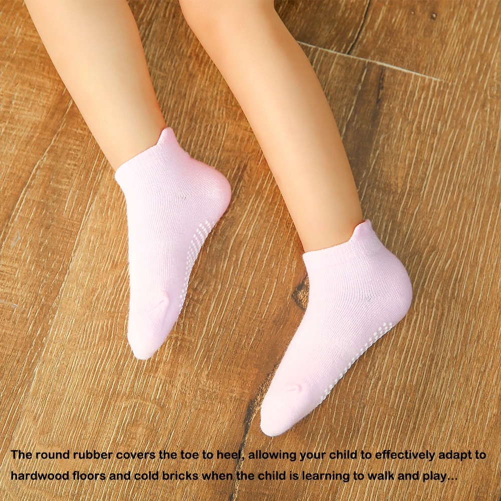 

12 Pairs Baby Ankle Socks Non-slip Anti-skid with Grips for Girls and Boys Infant Little Kids