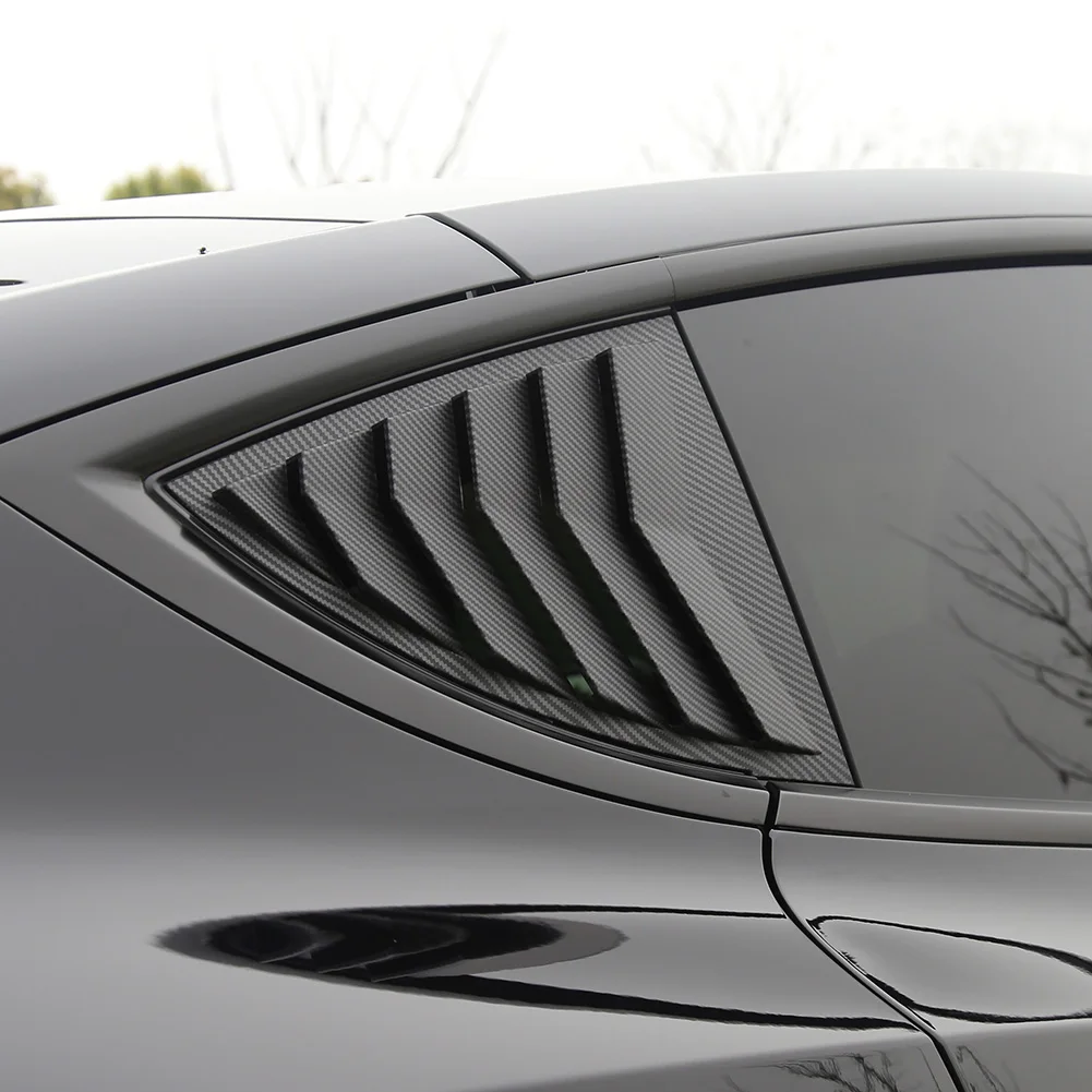 

1 пара автомобильных наклеек из АБС-пластика, задние треугольные оконные жалюзи, обшивка для Tesla Model Y, внешние аксессуары, внешний вид из угле...