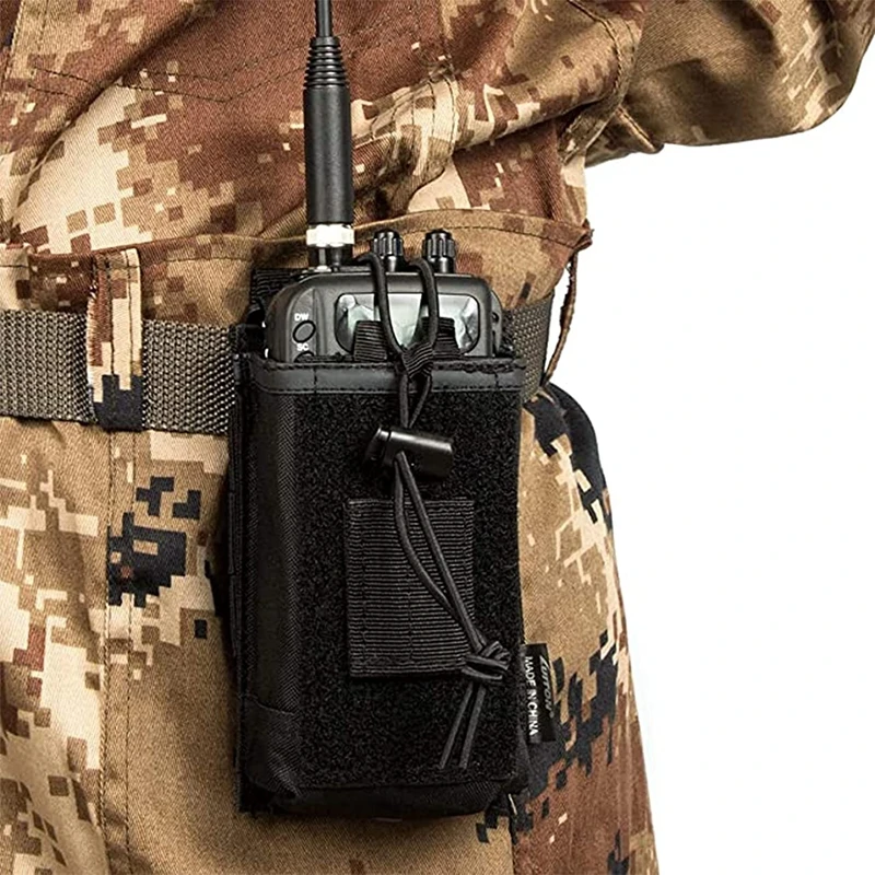 

Outdoor Airsoft Radio Walkie-talkie Pouch Interphone Storage Pouch Military Tactical Walkie-Talkie Case Holder Molle belt Bag