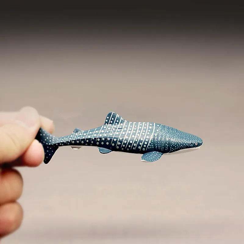 

1Pc Mini Plastic Model Sand Table Toys Marine Life Whale shark Model 12.5cm