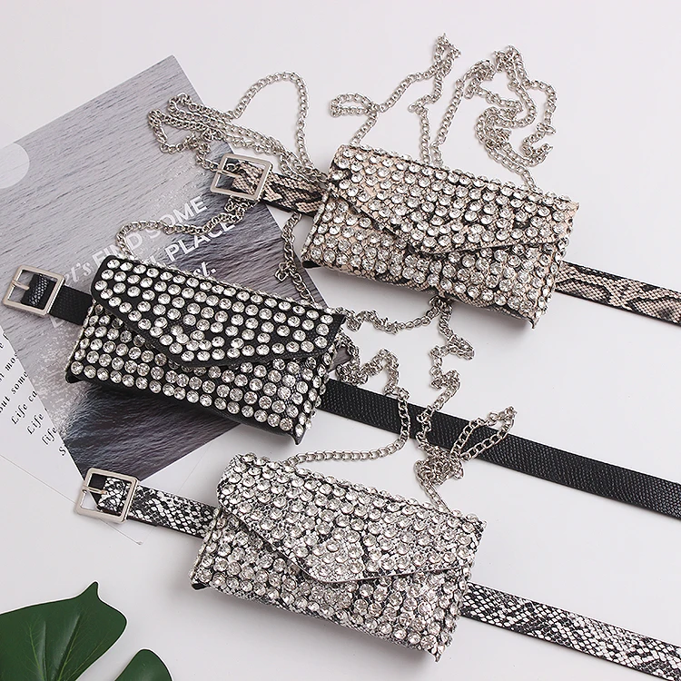 2021 Роскошный Полный Стразы для женщин чехол телефона поясные сумки съемный