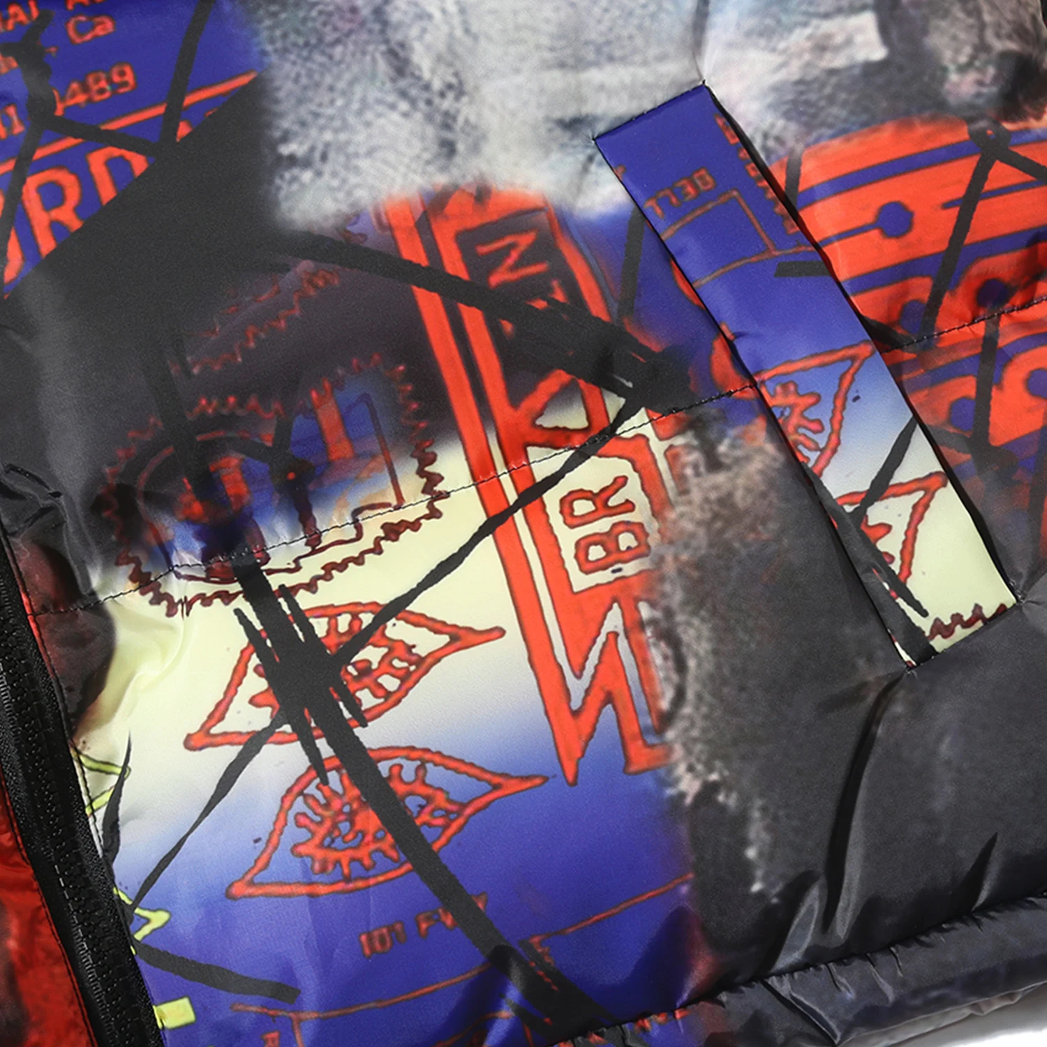 Aelfric Eden хип хоп красочные граффити мужские толстые парки Повседневная Теплая