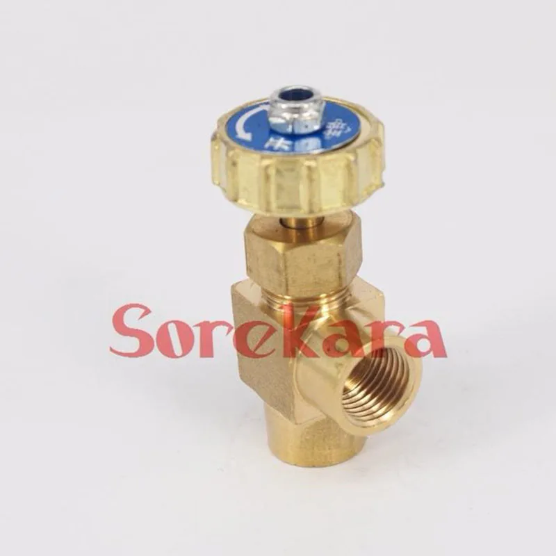 1/8 &quot1/4&quot BSP Женский резьбовой 0 8 MpaElbow латунный штепсельный игольчатый клапан |
