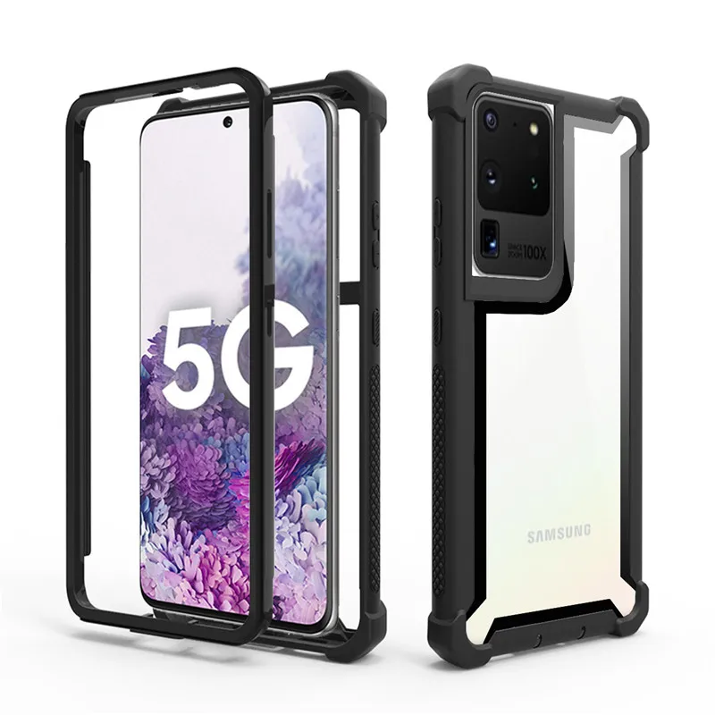 

Shockproof Transparent Phone Case for Samsung Galaxy S21 S20 Ultra Note 20 S8 S9 S10 Plus S10E Protection Silicone Clear Cover