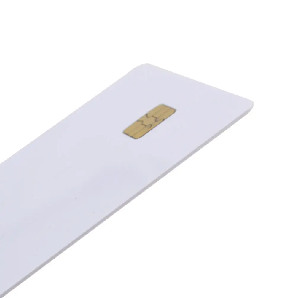 

Wholesale 10Pcs ISO7816 RFID Contact SLE 4442 Chip PVC Smart White IC Cards For Rental Library Management