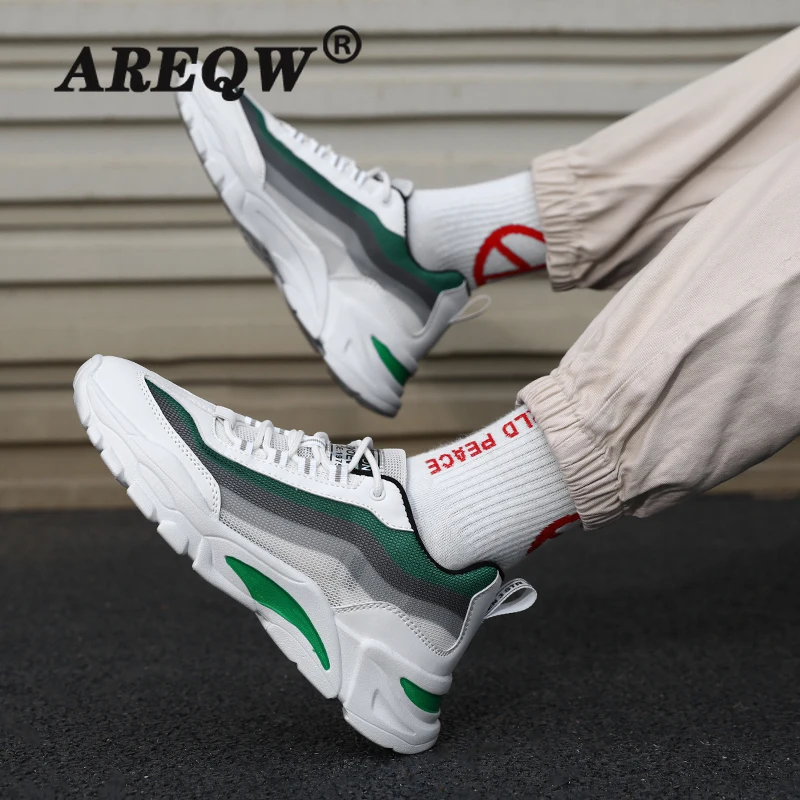 

2021 New Men's Shoes Spring Breathable Trend White Shoes All-match Sports Casual Shoes Youth Trendy Shoes