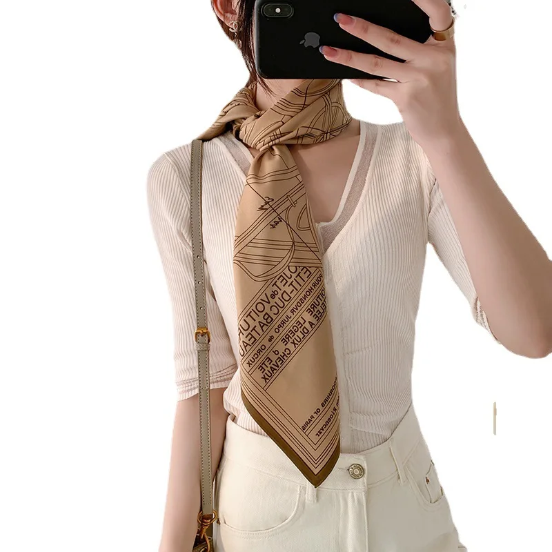 

Mulberry Scarf Women Silk Scarf Luxury Shawl Scarves Beach Cover-ups Bandana Hijabs Bufand de seda Foulard en soie solar playa