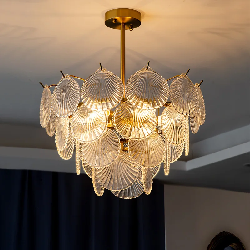 

Post Modern Glass Leaves E14 Led Pendant Light for Living Room Lustre Hang Lamp for Dining Room Suspend Lamp Luminaris Lampsras