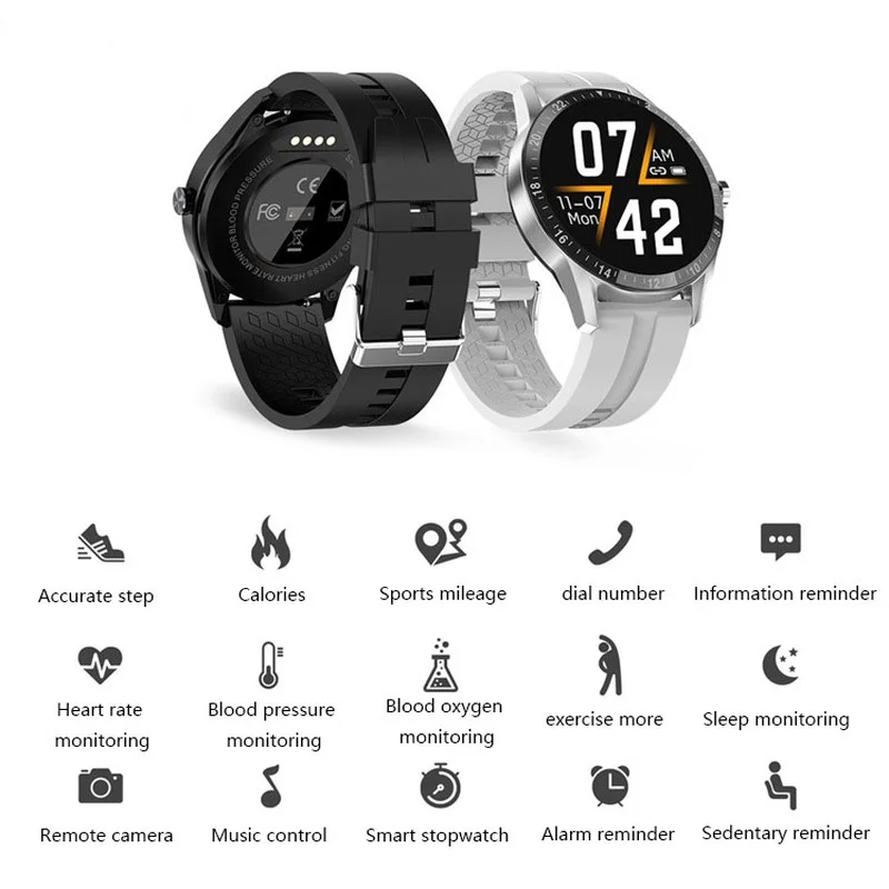 

Smart Full Touch Screen Bluetooth Call Watch Exercise Heart Rate Blood Oxygen Multifunctional High-Definition Round Screen Watch