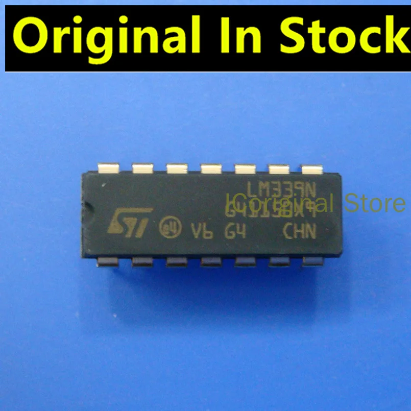 Оригинальный чип LM339N прямой подключение DIP-14 высокоточные чипы компаратора