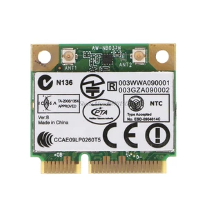 Беспроводная мини-карта Wi-Fi PCI-E для Azurewave AW-NB037H 802.11nbg + Bluetooth 3,0, Прямая поставка