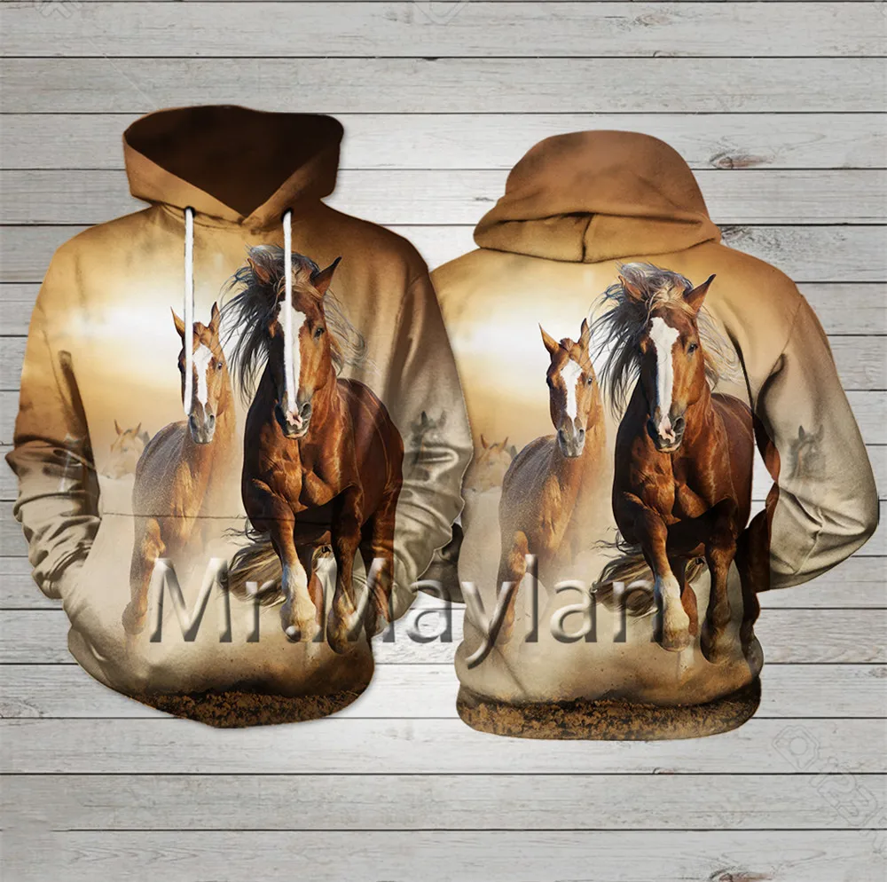 

Horses Running Together Hoodie 3D Printe Jacket Men/Women Casual Streetwear Sweatshirts Unisex Autumn Coat Boys Clothes Tops 5XL