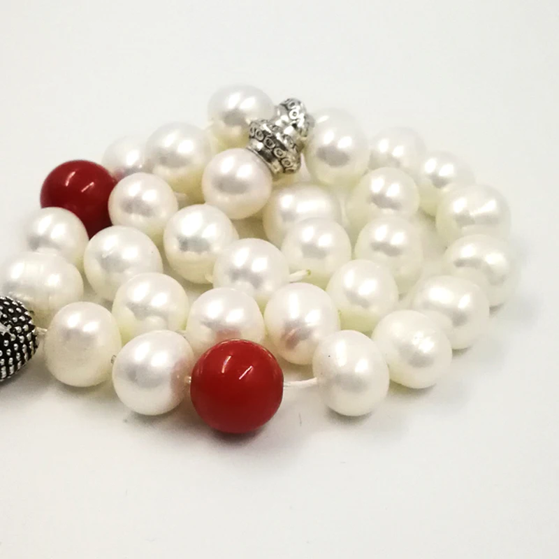 Жемчужный четки 33 мусульманский натуральный жемчуг тасбин 23 февраля подарок