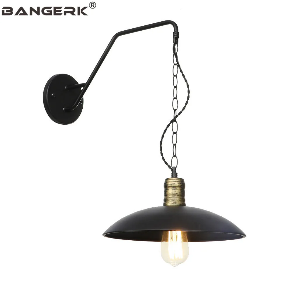 Американский кантри бра настенный светильник s Железный винтажный светодиодный