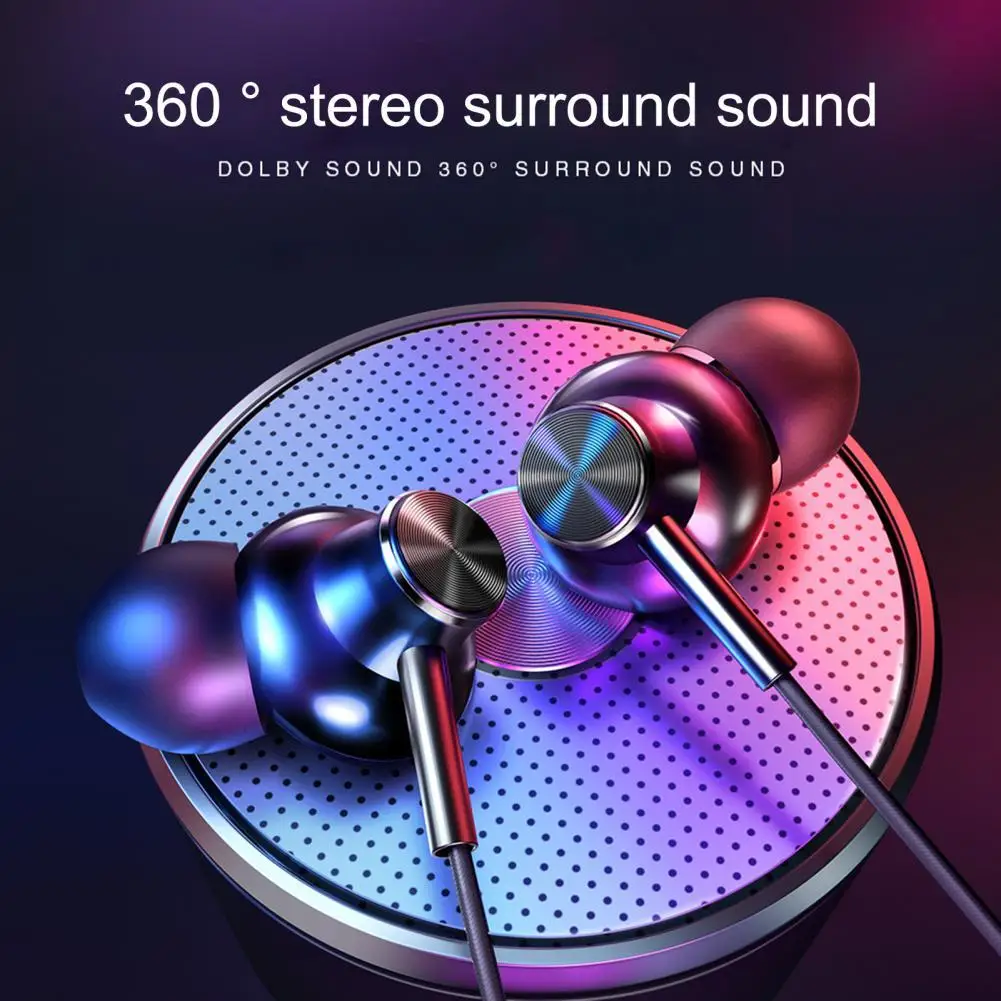 

3.5mm/C-type Noise Reduction In-ear earplugs Wired Mobile Phone Sports Earphones Heavy Bass Karaoke High-quality Earphones