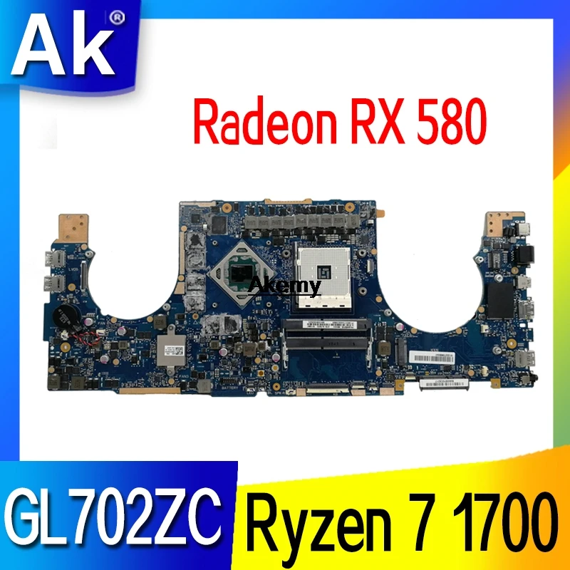 GL702ZC материнская плата Ryzen 7 1700U Radeon RX 580 для ROG ASUS S7ZC GL702ZC материнская плата для ноутбука GL702ZC материнская плата