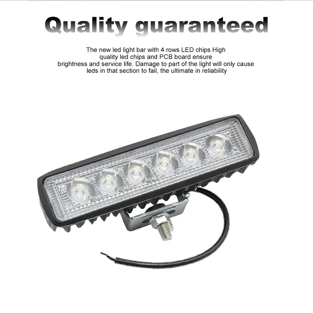 6 дюймов 18 Вт светодиодный автомобильный рабочий светильник DRL 12 В Мотоцикл