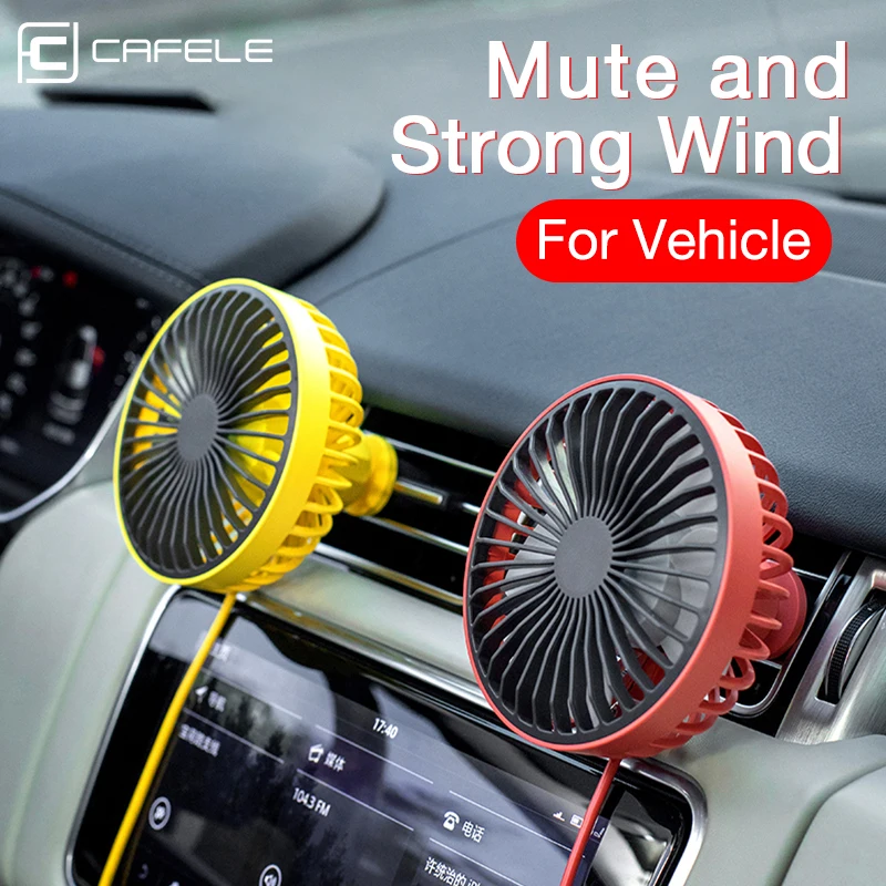 CAFELE Clip style Car Air Cooling Fan 5.5 Inch USB Regulate 12V24V Universal Large Wind Three Speed mini Summer |