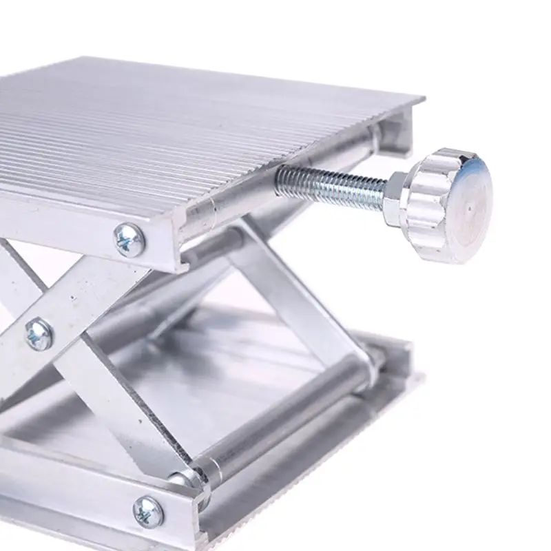

Stainless Steel Adjustable Lift Table Woodworking Engraving Lab Lifting Stand Rack Lift Platform