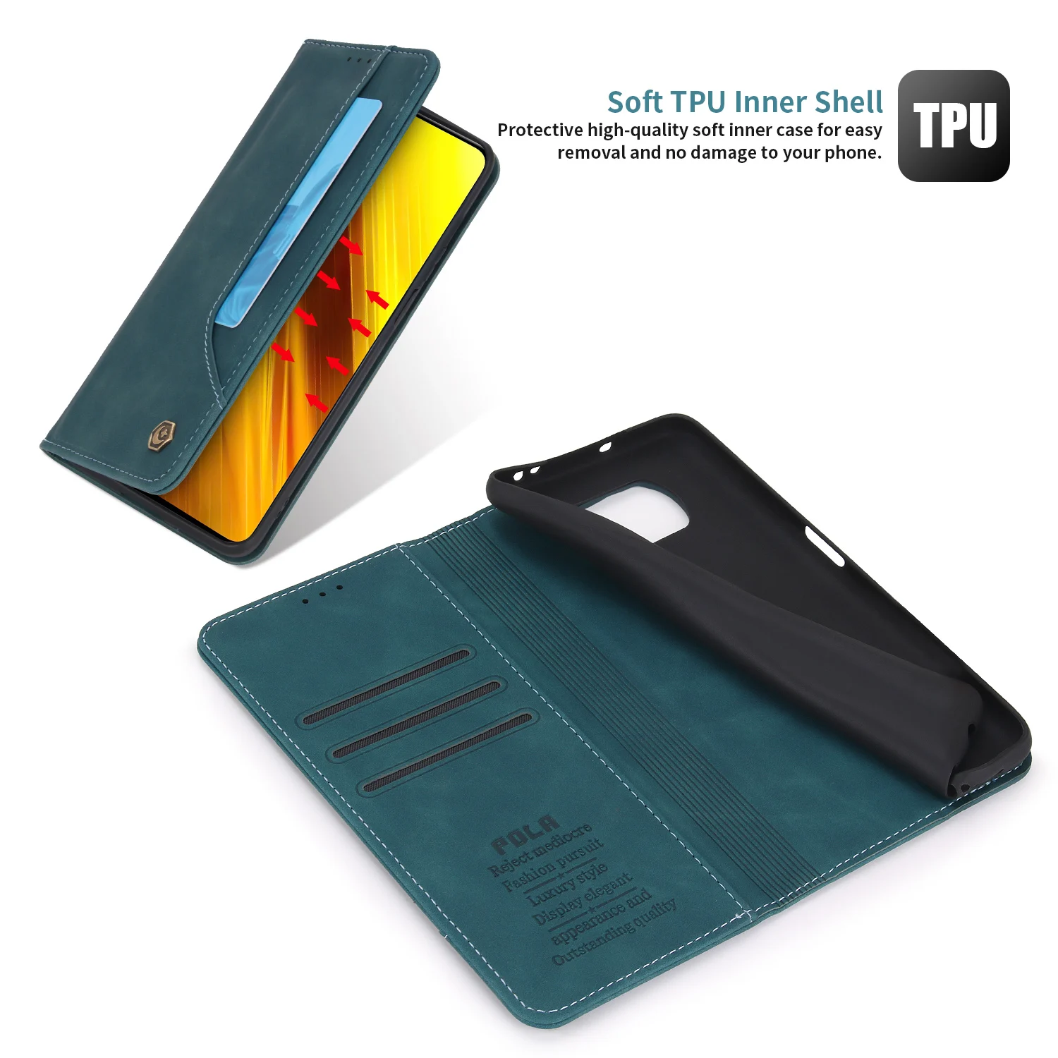 business leather case for xiaomi mi poco x3 x4 pro nfc m4 m3 f3 gt 5g magnetic flip book luxury wallet card solt phone bag cover free global shipping
