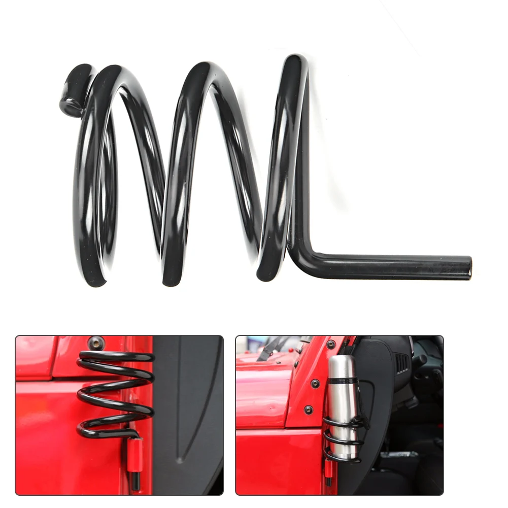 

Автомобильный держатель для чашки воды в форме пружины, подставка для бутылки для напитков, подходит для Jeep Wrangler 2007-2018