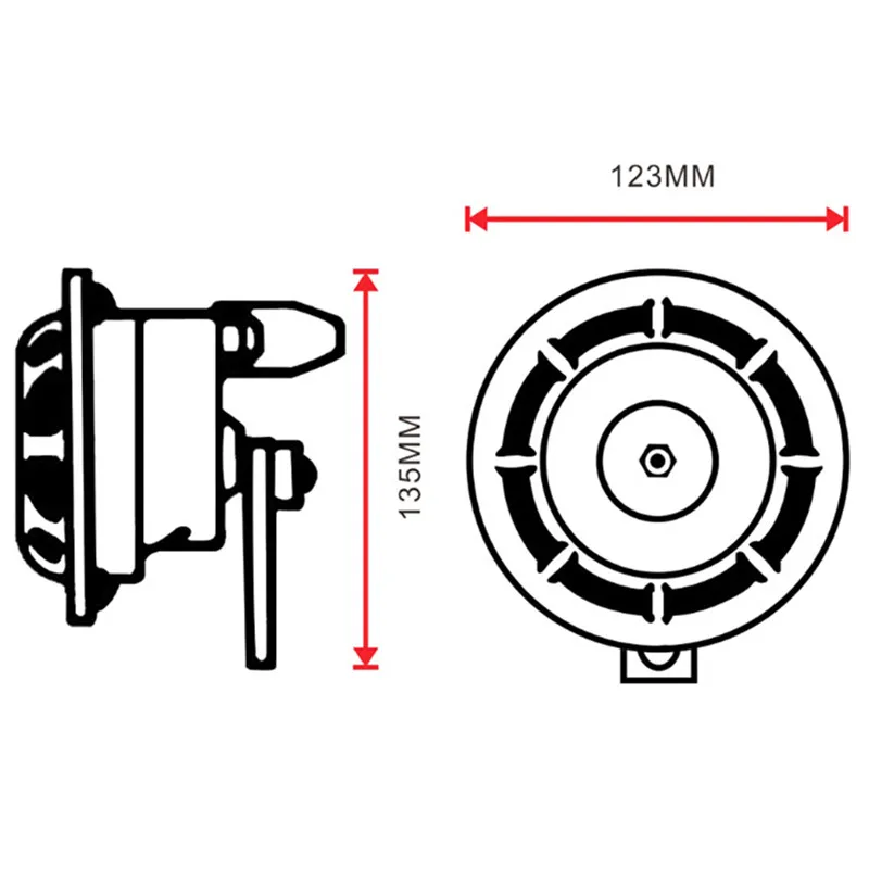 2 шт./лот компактный электрический громкий взрыв 12 В решетка крепление для супер