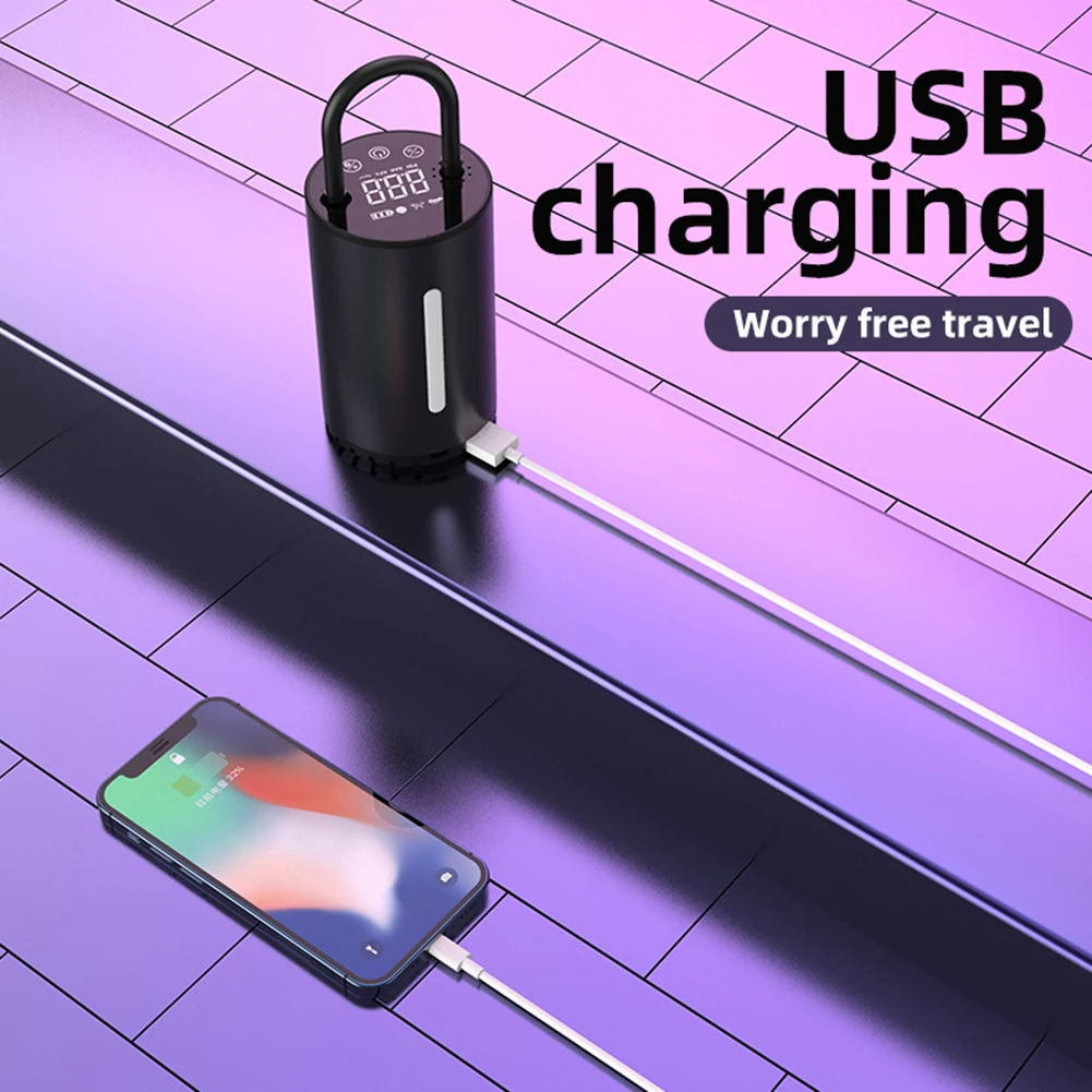 

Portable Smart Bicycle Pump Air Compressor Electric Tire Pressure Inflator