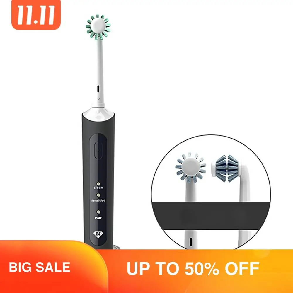 Лучший рождественский подарок 3D электрическая зубная щетка Rotodent Quip для взрослых