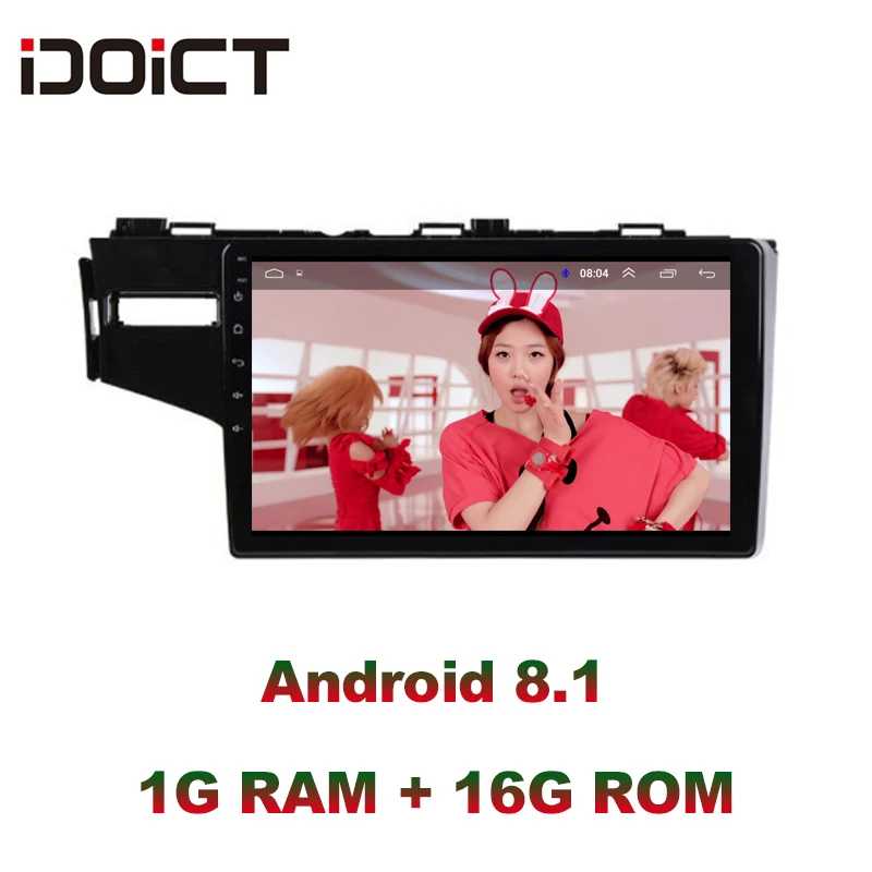 Автомобильный DVD плеер IDOICT Android 9 1 GPS навигация мультимедиа для Honda Fit Jazz Radio 2014 2015 2016
