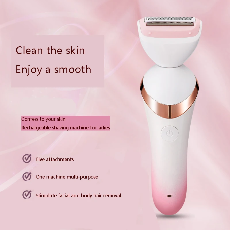 

Women Shaver Painless Hair Removal Epilator Shaving Machine Face Beard Eyebrow Nose Trimmer Body Bikini Electric R 6 in 1