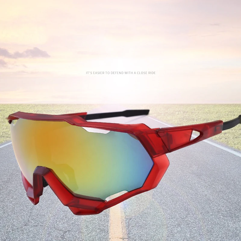 Мужские велосипедные очки ветрозащитные цветные солнцезащитные UV400 блокирующие