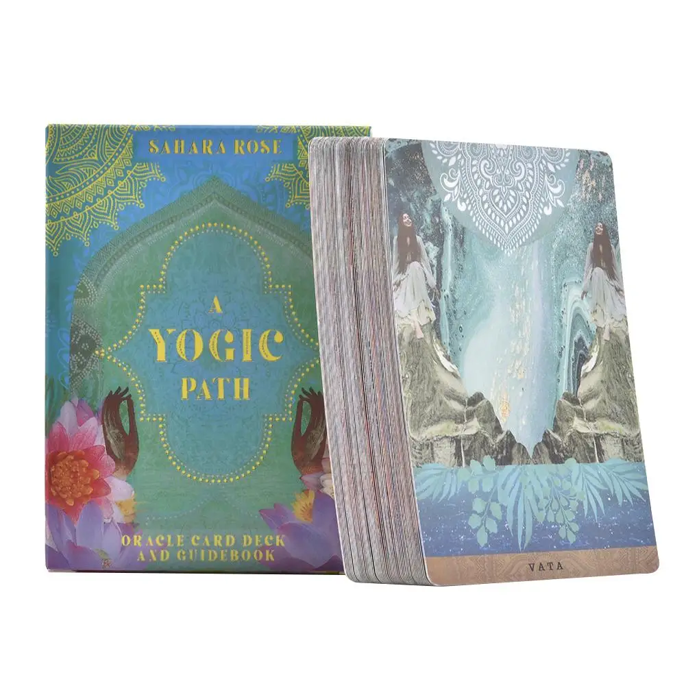 Новинка 54 шт. Yogic Path orakel Deck And Guidebook английский держатель карточек настольных игр