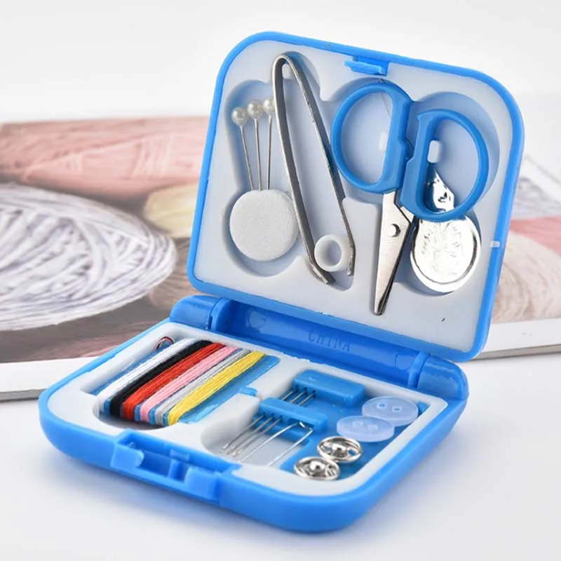 1 шт. мини портативный дорожный швейный набор ящик для хранения резьба иглы